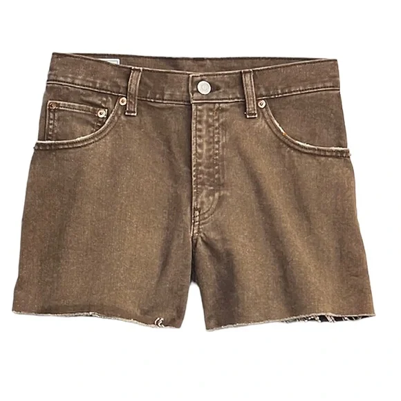 NWT GAP (30) Low Stride Shorts with Washwell - Expresso Brown - Picture 4 of 11